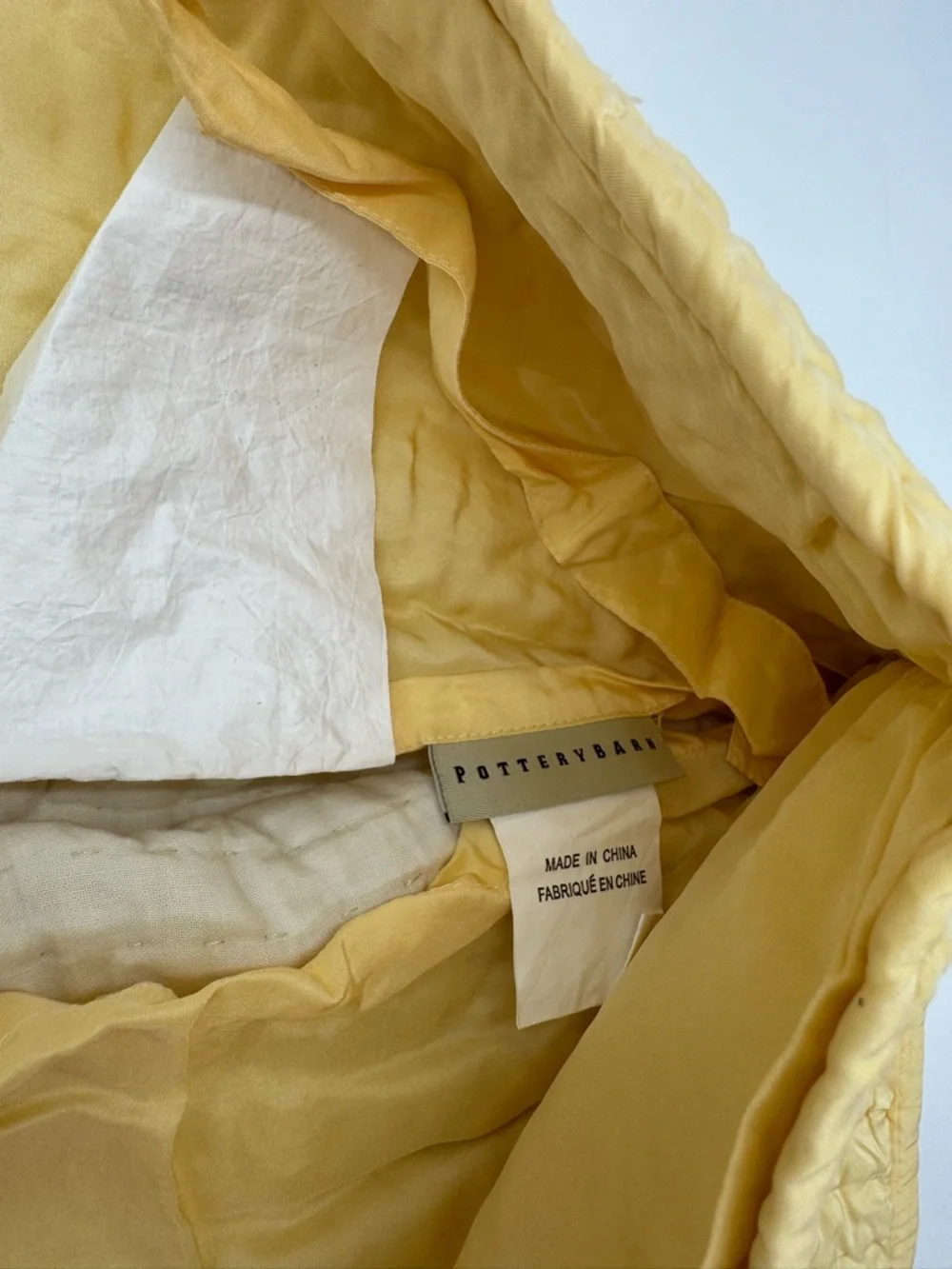 NWOT Pottery Barn Yellow Pillow Sham